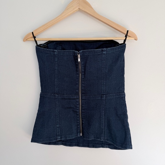 Aritzia Denim Forum 90s Denim Tube Top - Picture 3 of 9